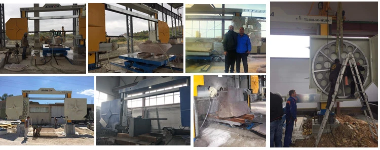 CNC de mármol Diamond Wire Saw Cutting Machine de la piedra del granito para el bloque del corte, piedra especial de la forma