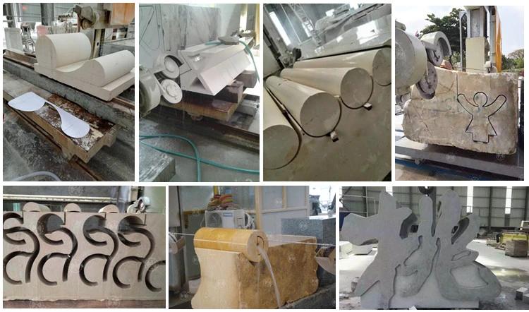  CNC de mármol Diamond Wire Saw Cutting Machine de la piedra del granito para el bloque del corte, piedra especial de la forma