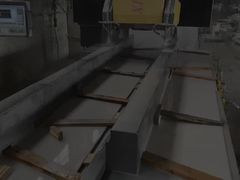Máquina de perfilado lineal PLC/CNC para hojas de granito de mármol