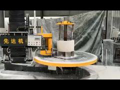 Máquina de corte de piedra para la parte superior e inferior de la columna