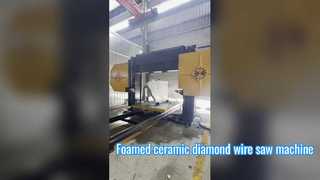 Máquina de sierra de alambre de diamantes de cerámica espumada