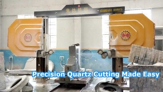 Sierra de hilo de diamante CNC Xianda DISCOVERY 4 | Máquina perfiladora de piedra de 4 ejes para columna, lápida