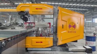 Máquina de sierra de hilo diamantado CNC para piedra de bordillo