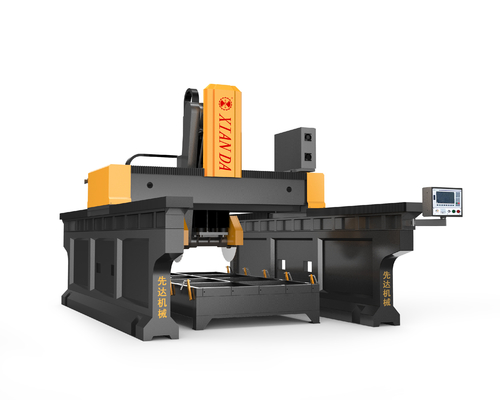 Tipo del puente del haz dual que corta el sistema del CNC de AXIS de la fresadora 3