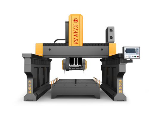 Tipo del puente del haz dual que corta el sistema del CNC de AXIS de la fresadora 3