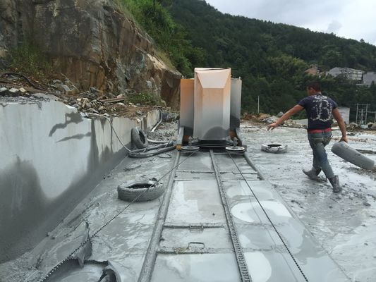 Máquina automática de sierra de alambre de diamante con control CNC para corte de piedra de alta precisión