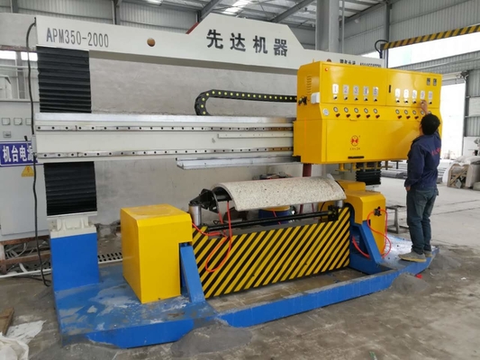 Máquina de pulido de losas de piedra circulares CNC 1300 mm longitud de procesamiento