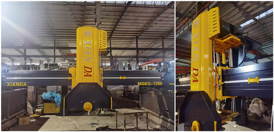 57/67kw Cuatro columnas máquina de corte de bloque medio con 2200-2800 mm de diámetro de la hoja