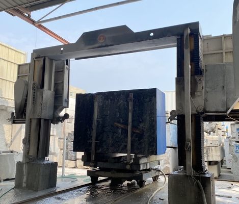 1300*2500mm Trolley Stone Machine para la división de bloques y el consumo de agua de 4m3/h
