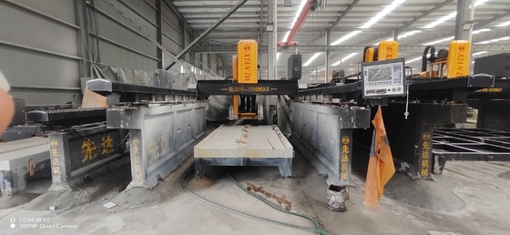 Máquina de corte y fresado lineal de tipo puente de doble viga para piedra especial de gran tamaño