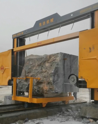 Máquina de sierra de alambre de diamante para buceo en bloques por control PLC