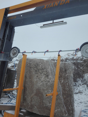 Máquina de sierra de alambre de diamante para buceo en bloques por control PLC
