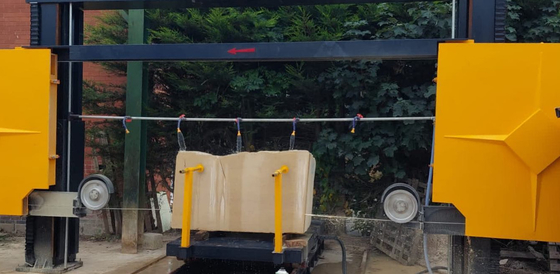 Máquina de sierra de alambre de diamante para buceo en bloques por control PLC