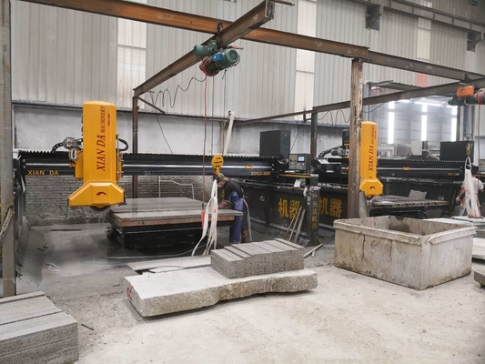 Máquina de corte de puentes infrarrojos para placas grandes de granito y mármol