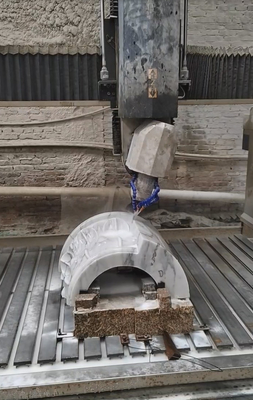 4 Ejes Máquina de tallado en piedra de la losa y columna de arco CNC