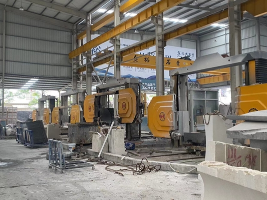Máquina automática de corte de sierra de alambre CNC para mármol y granito