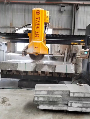 Cuatro columnas de bloque medio máquina de corte para piedra