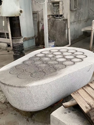 Máquina de perforación para lápidas, linternas de piedra, fregadero.
