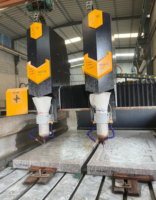 Máquina de tallado de piedra CNC de 3 ejes de alta capacidad para el procesamiento de mármol y granito