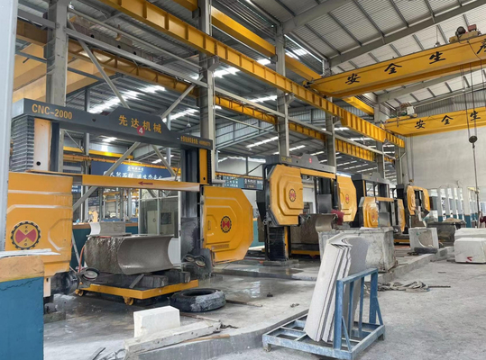 Máquina CNC de alta velocidad para la sierra de alambre de diamante CNC-2000/2500/3000 para formas especiales, losas de columna
