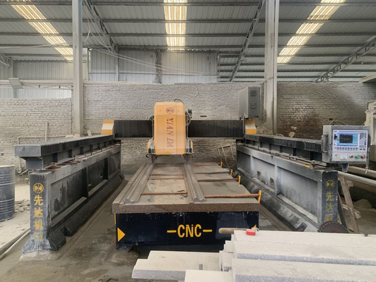 Máquina de corte de perfiles de piedra de fácil mantenimiento para corte lineal y fresado