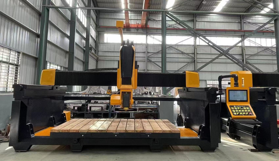 5 Ejes CNC Puente de la máquina de sierra para la mesa de la cocina de mármol con Italia Esa Sistema de programa automático Software de corte de piedra
