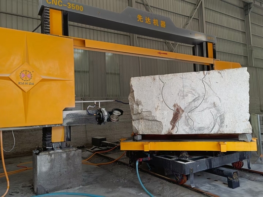 Máquina de sierra de alambre de diamante CNC de alta precisión para cortar y recortar mármol y granito
