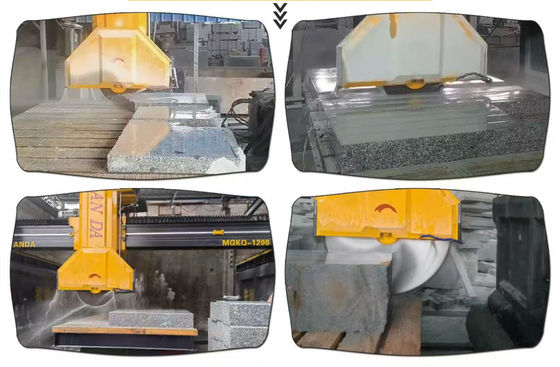 Máquina de corte de bloque medio de cuatro columnas de alta velocidad con 29/37kw de potencia bruta para corte de precisión