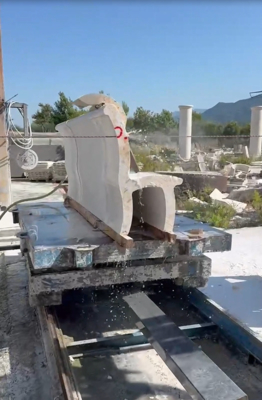 Cortadora de piedra con sierra de hilo CNC de 4 ejes: Adecuada para canteras y fábricas