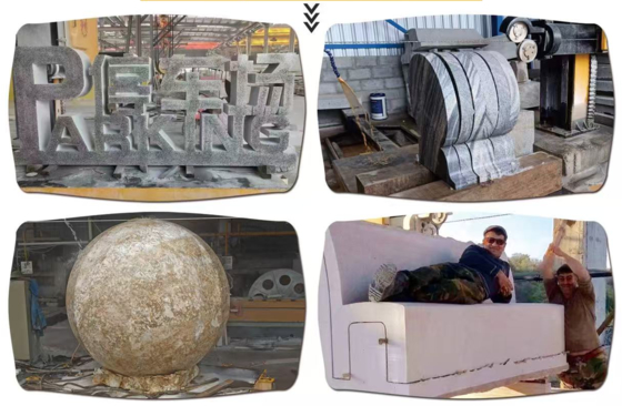 Máquina de corte con hilo diamantado CNC de 4 ejes para corte de piedra de precisión para formas especiales y diseños curvos
