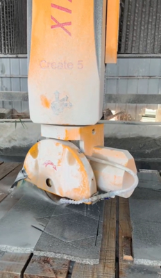 Máquina cortadora de piedra de puente de 5 ejes CNC para perfilado de granito y mármol