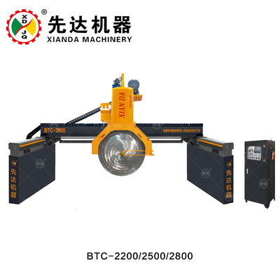 Cortadora automática de bloques multih hoja con diámetro máximo de hoja 2800 mm y longitud máxima de procesamiento 3600 mm para granito y mármol