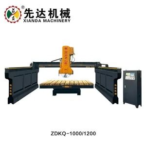 Máquina de corte de puentes de bloque medio de infrarrojos con mesa de trabajo de 3200*2000 mm 0-85° de inclinación y 0-90° de rotación para granito y mármol