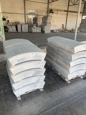 Máquina automática de recorte de bordes de losas en arco con doble cuchilla