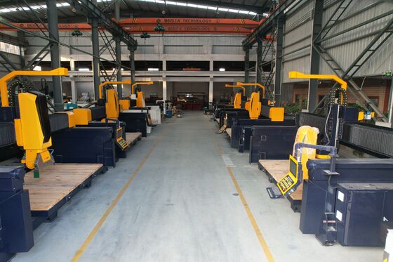 Máquina cortadora de puentes automática de 5 ejes con sistema DDX para procesamiento de piedra de 3200 × 2000 × 180 mm
