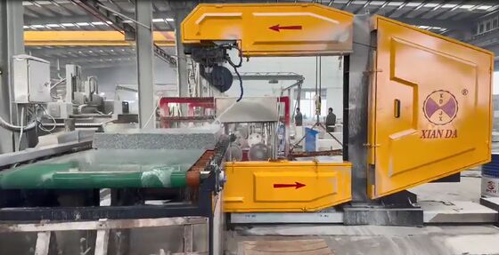 Máquina de sierra de alambre CNC vertical para acera curvada