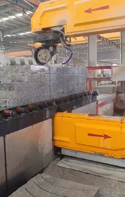 Máquina de Sierra de Alambre CNC Vertical con Control PLC para Corte de Piedra, Consumo de Agua de 4m3/H, Longitud de Alambre de 20-50m