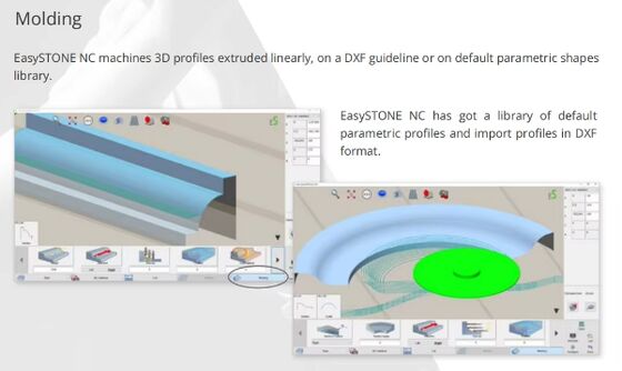 Máquina de corte de piedra de 5 ejes con sistema DDX