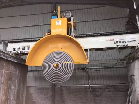 Ahorro de energía Gran máquina de piedra 45KW motor de puente de cuchillas múltiples vieron máquina de corte de piedra para bloque de mármol de granito