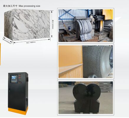 Máquina de sierra de alambre de diamante CNC compacta de 4 ejes para perfilar granito de mármol - Máquina de corte de piedra pequeña con certificado CE