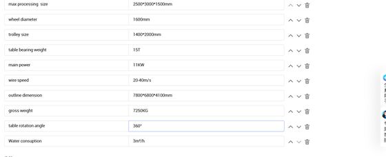 Máquina de sierra de alambre CNC Mono de enlace de 4 ejes 2500x3000x1500mm para corte y procesamiento de piedra de mármol, granito, losas de arco, columnas y pilares romanos