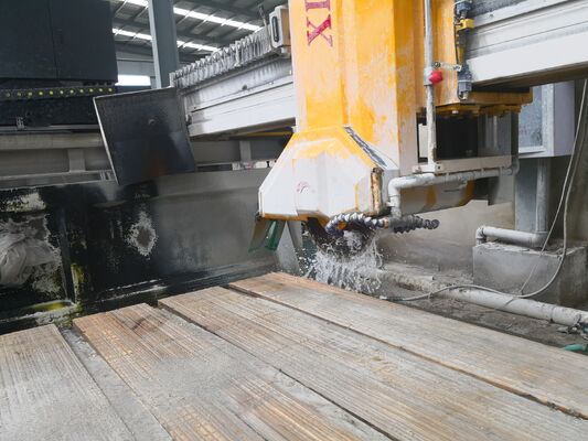 Sierra de Puente con Láser Infrarrojo para Piedra y PLC, Máquina de Corte, Adecuada para Procesamiento a Gran Escala de Losas de Mármol y Granito