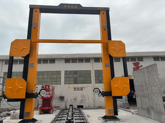 Máquina de sierra de alambre de diamante CNC con tamaño máximo de procesamiento de 3500*3000*1800 mm y motor principal de 11kw para corte de piedra