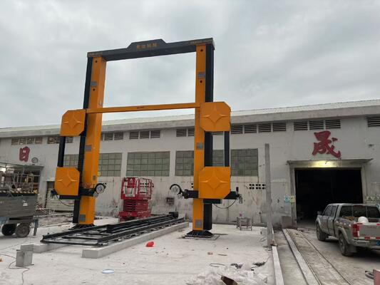 Máquina de sierra de alambre de diamante CNC con tamaño máximo de procesamiento de 3500*3000*1800 mm y motor principal de 11kw para corte de piedra