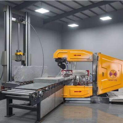 Máquina de sierra de alambre CNC vertical con control PLC para el corte de piedra, consumo de agua de 4 m3/h y longitud de alambre de 20-50 m