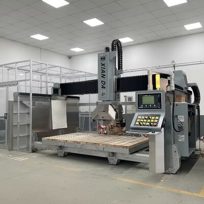 Cortador de piedra de puente de 5 ejes con sistema DDX italiano, hoja de sierra de 900 mm y precisión de corte de ± 0,1 mm