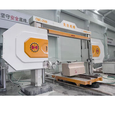 Máquina de sierra de alambre de diamante con control CNC de alta eficiencia y enlace de cuatro husillos para corte de piedra