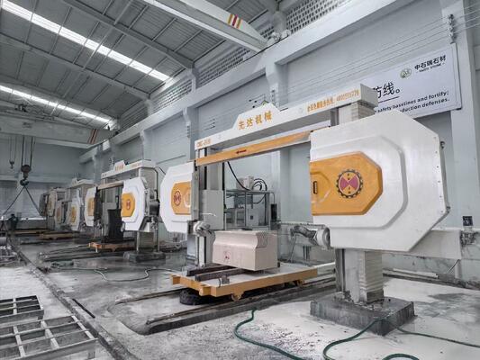Máquina de sierra de alambre de diamante CNC de 4 ejes para corte de piedra de granito y mármol