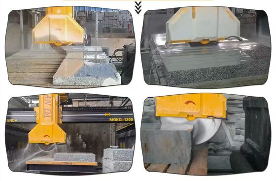 Máquina de corte de bloque medio de cuatro columnas de alta velocidad con 29/37kw de potencia bruta para corte de precisión