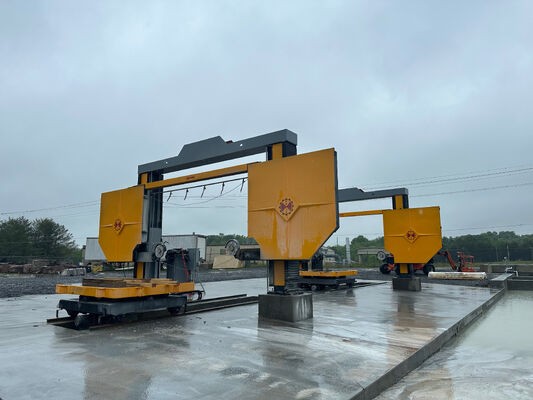 Máquina CNC de sierra de alambre de diamante con carrito giratorio de 360° de diámetro de rueda de 1600 mm y consumo de agua de 4 m3/h